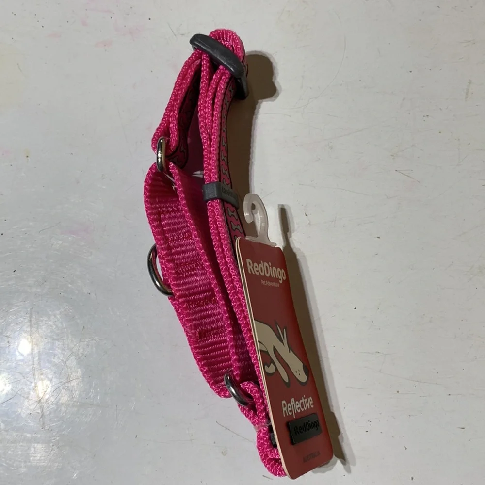 REDDINGO - Reflective ,Pink Dog Collar 🆕